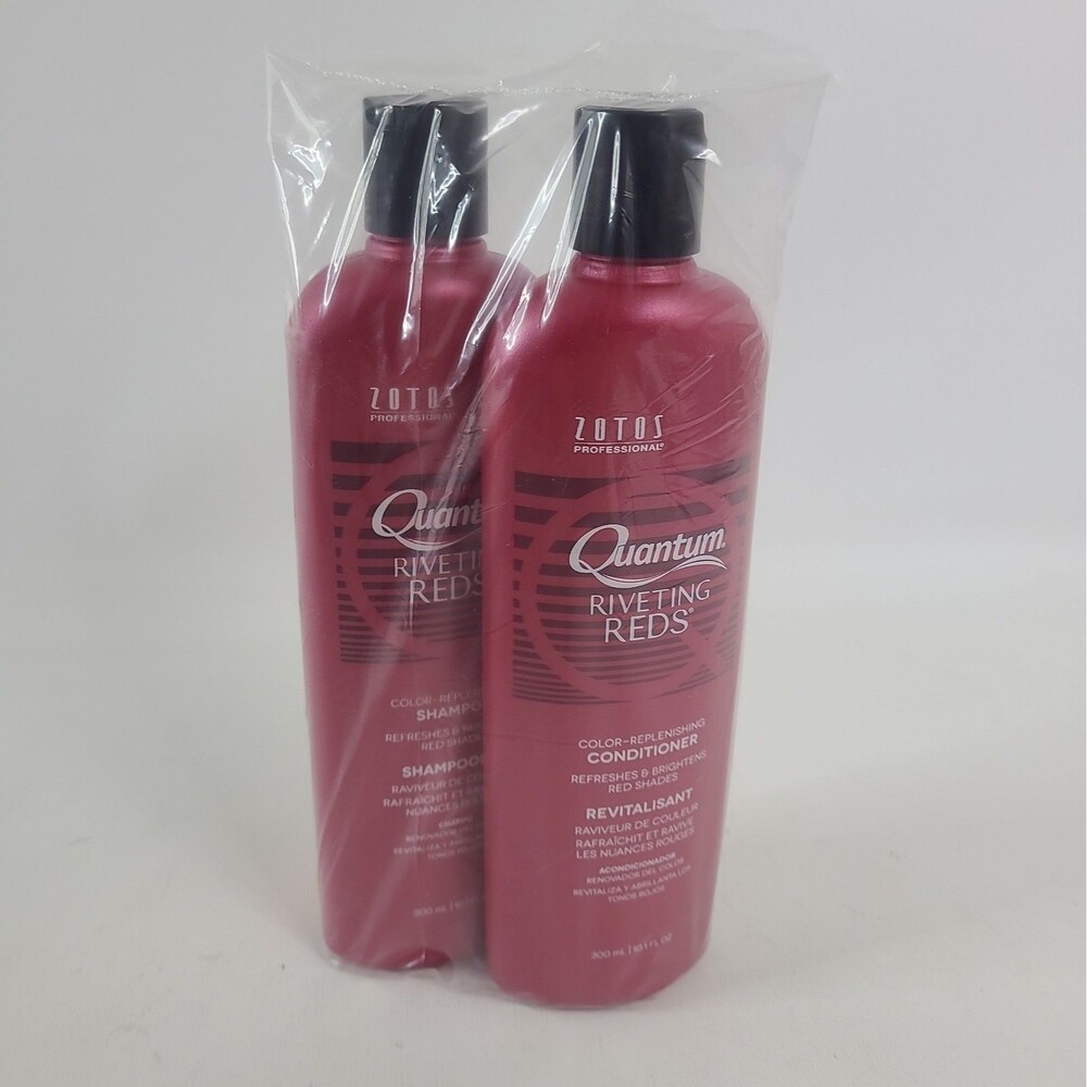 Zotos Quantum Riveting Reds Shampoo & Conditioner Set 300mL / 10.1 oz NEW